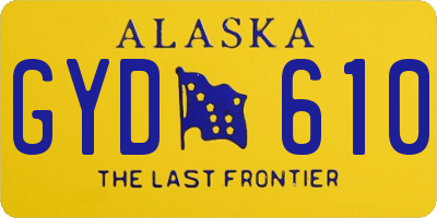 AK license plate GYD610