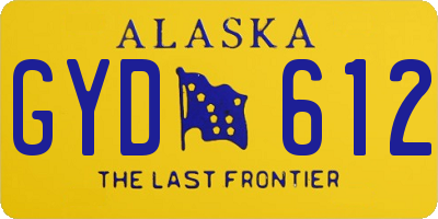 AK license plate GYD612