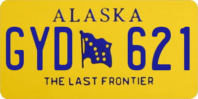 AK license plate GYD621