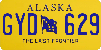 AK license plate GYD629