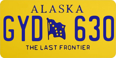 AK license plate GYD630