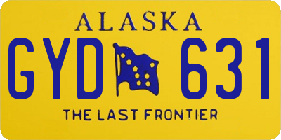 AK license plate GYD631