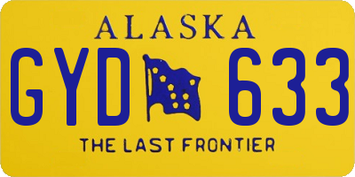 AK license plate GYD633