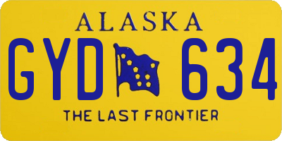 AK license plate GYD634