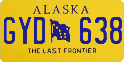 AK license plate GYD638