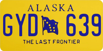 AK license plate GYD639