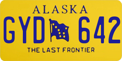 AK license plate GYD642