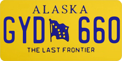 AK license plate GYD660