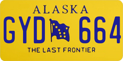 AK license plate GYD664