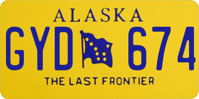 AK license plate GYD674