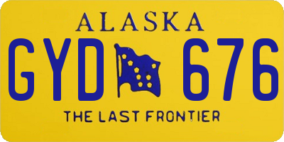 AK license plate GYD676