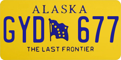 AK license plate GYD677