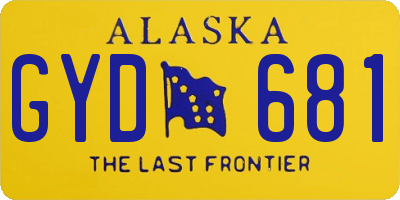 AK license plate GYD681