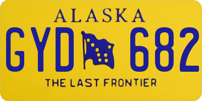 AK license plate GYD682