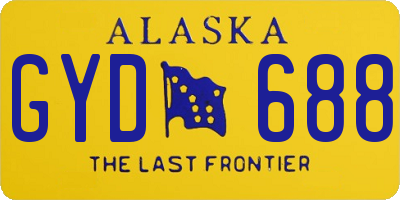 AK license plate GYD688