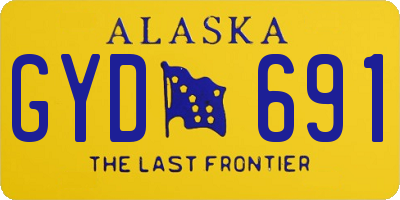 AK license plate GYD691