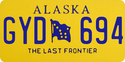 AK license plate GYD694