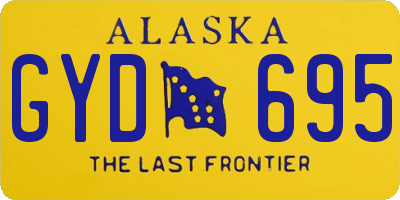 AK license plate GYD695