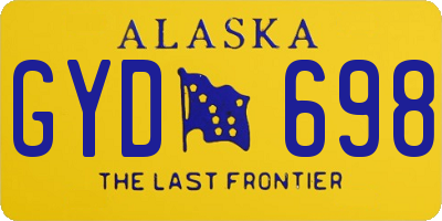 AK license plate GYD698