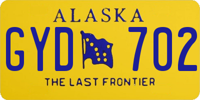 AK license plate GYD702