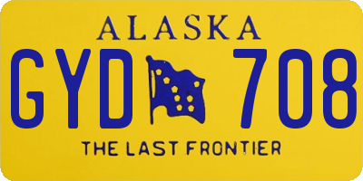 AK license plate GYD708