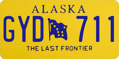 AK license plate GYD711