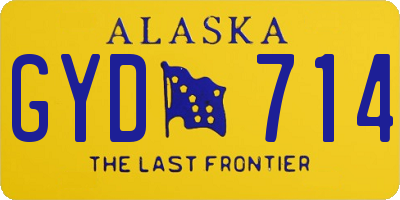 AK license plate GYD714