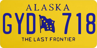 AK license plate GYD718