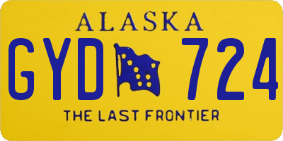 AK license plate GYD724