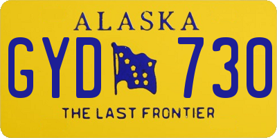 AK license plate GYD730