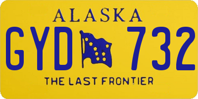 AK license plate GYD732