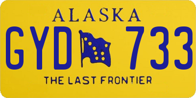AK license plate GYD733