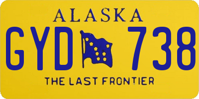 AK license plate GYD738