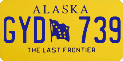 AK license plate GYD739