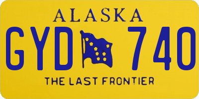 AK license plate GYD740