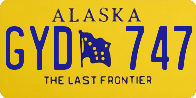 AK license plate GYD747