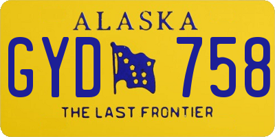 AK license plate GYD758