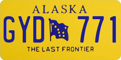 AK license plate GYD771