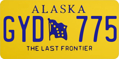 AK license plate GYD775