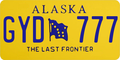 AK license plate GYD777