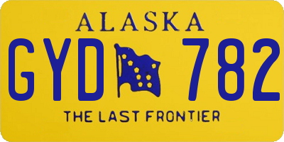 AK license plate GYD782