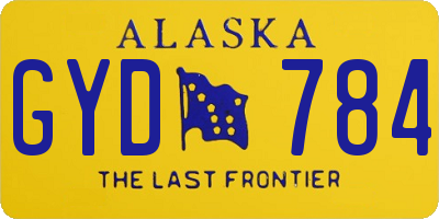 AK license plate GYD784