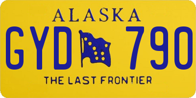 AK license plate GYD790