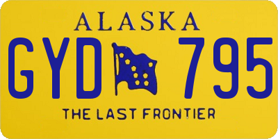 AK license plate GYD795