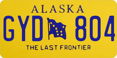 AK license plate GYD804
