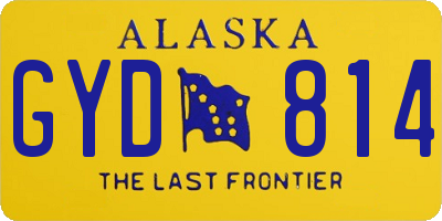 AK license plate GYD814