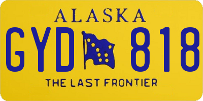 AK license plate GYD818