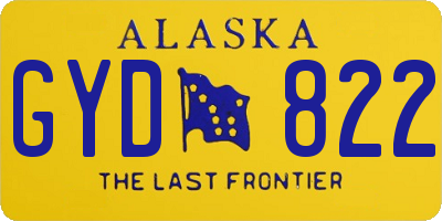 AK license plate GYD822