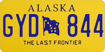 AK license plate GYD844