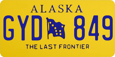 AK license plate GYD849